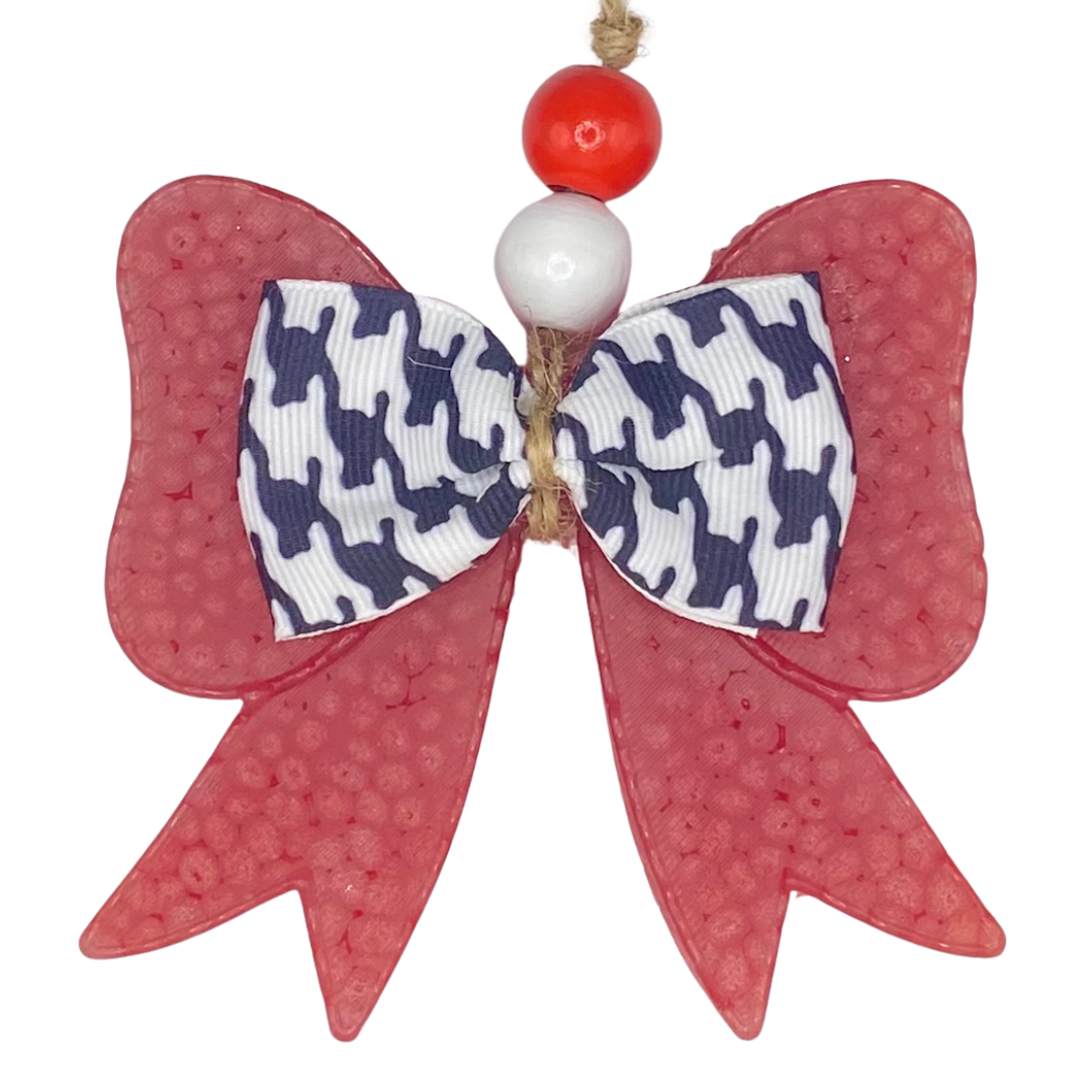 Alabama Houndstooth Bow on Bow Freshie