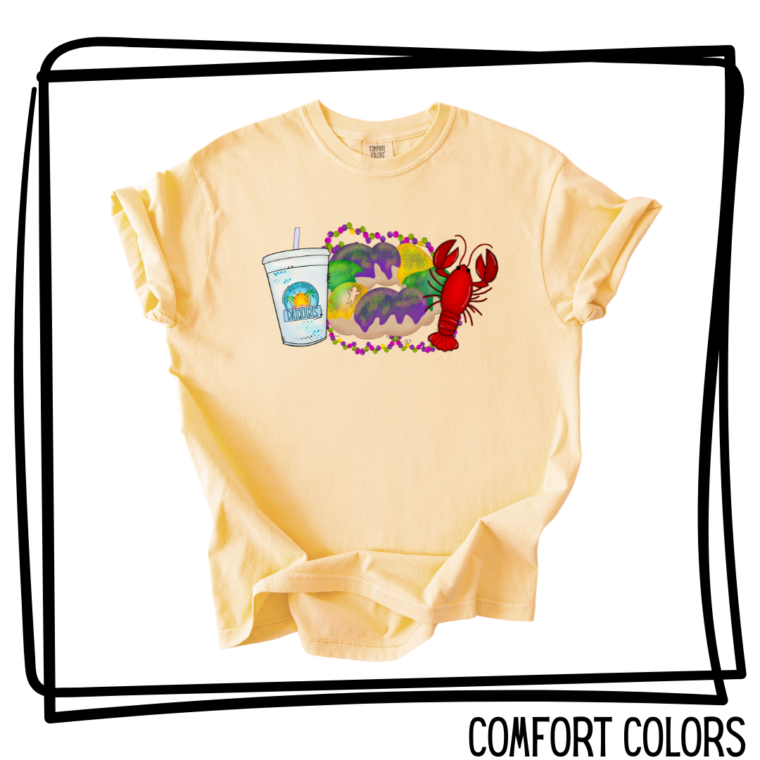 CC Daiquiri King Cake Crawfish Tee