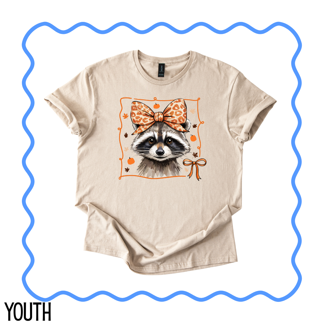 YOUTH Fall Raccoon Tee