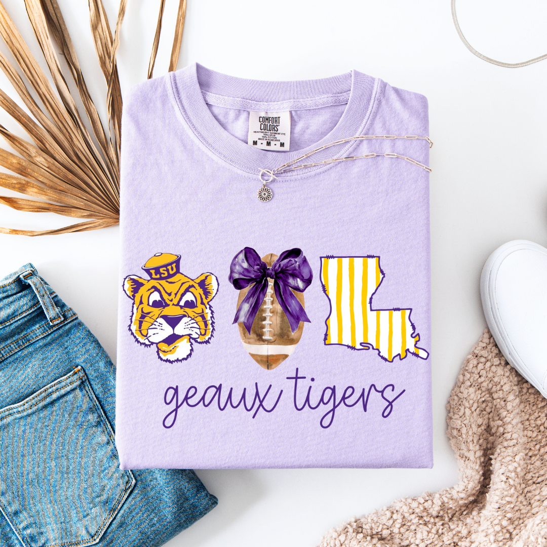CC Geaux Tigers Coquette Tee