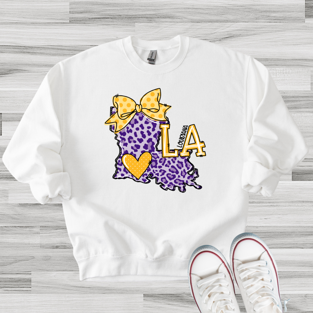 Purple LA Sweatshirt