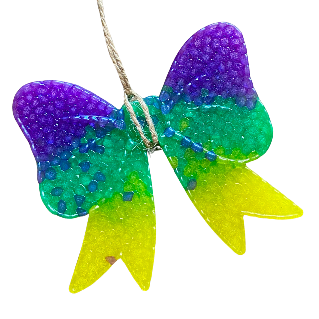 Mardi Gras Bow Freshie