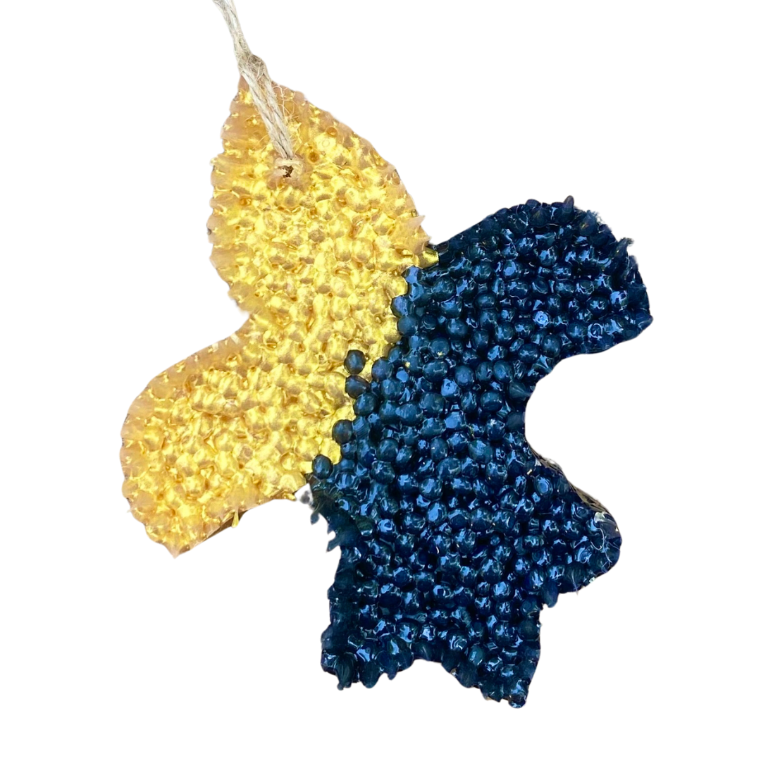 Black & Gold Fleur de Lis Freshie