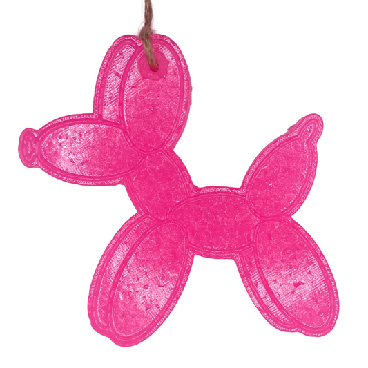Bright Pink Balloon Dog Freshies