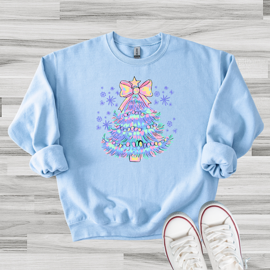 Blue Bow Tree Sweatshirt