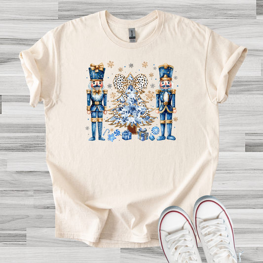 Blue Christmas Nutcracker Tee