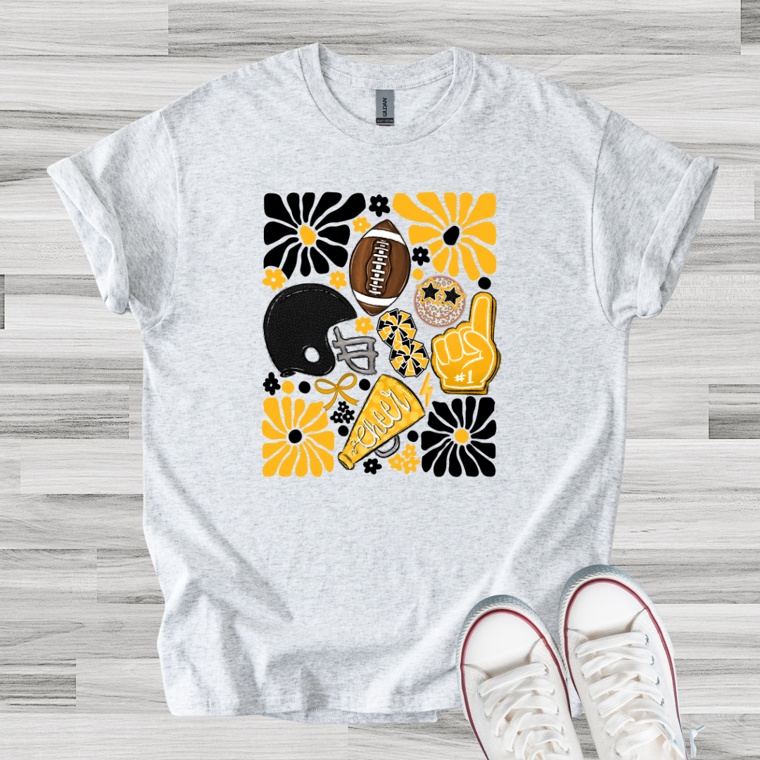 Boho FB Black & Gold Tee