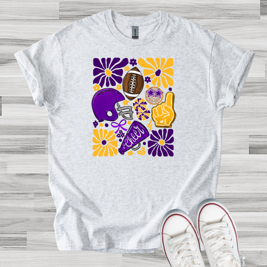 Boho FB Purple & Gold