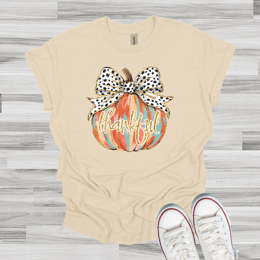 Watercolor Thankful Pumpkin Tee