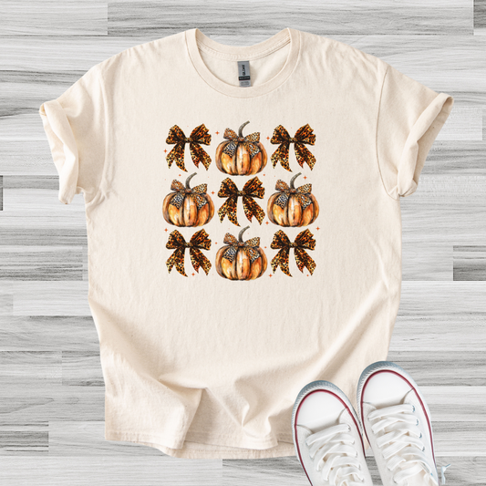 Fall Pumpkin Coquette Tee