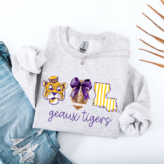 Geaux Tigers Coquette Sweatshirt