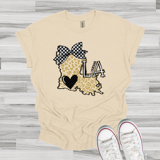 Black LA Bow Tee