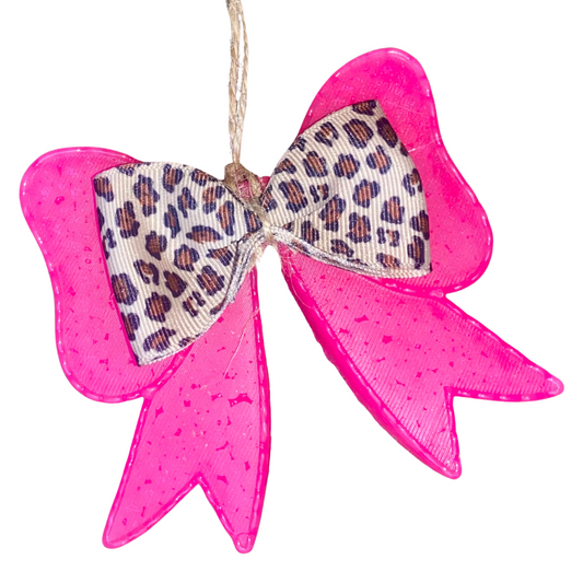 Leopard Bow on Bow Freshie