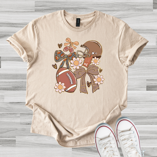 Football & Bows Tee
