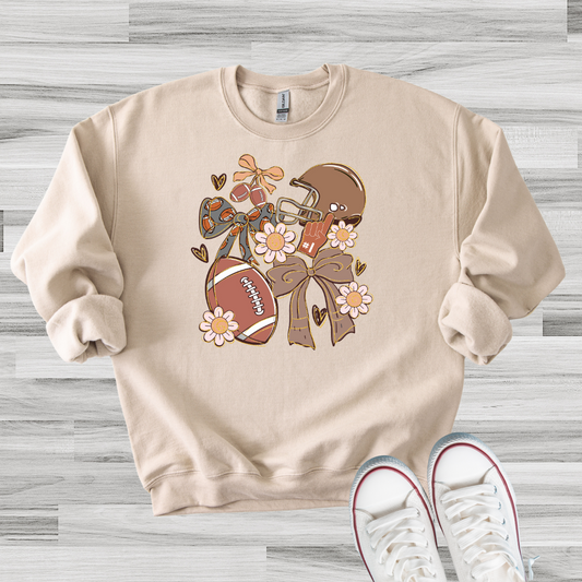 Football & Bows Sweatshirt