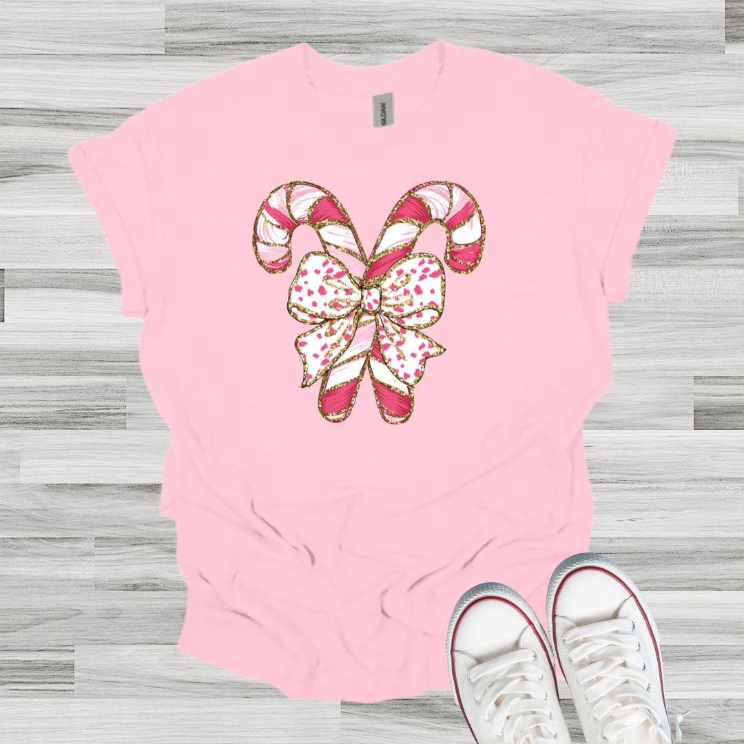 Pink Candy Cane Tee