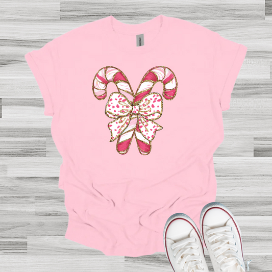 Pink Candy Cane Tee