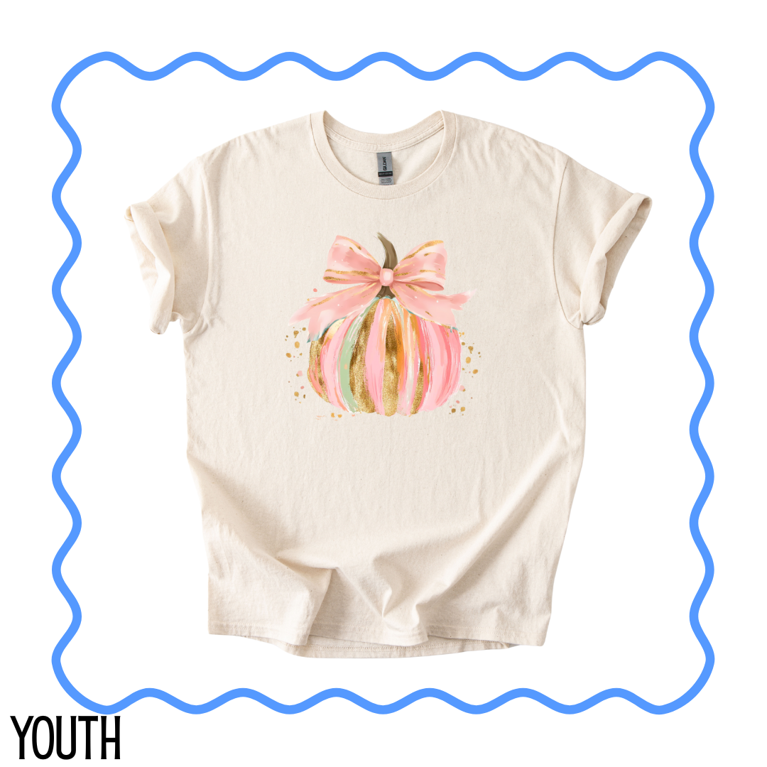 YOUTH Pink Pumpkin Tee