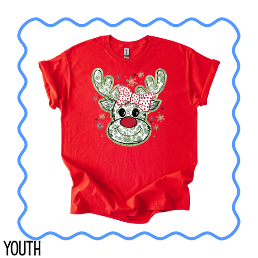YOUTH Preppy Reindeer Tee