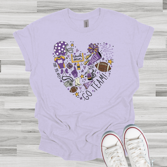 Purple Heart Collage Tee