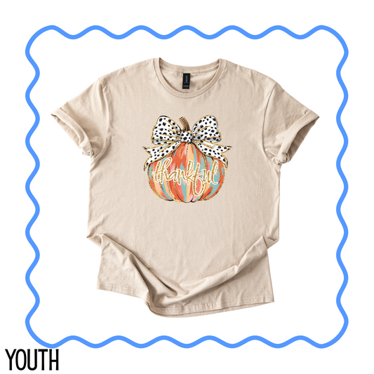 YOUTH Watercolor Pumpkin Tee